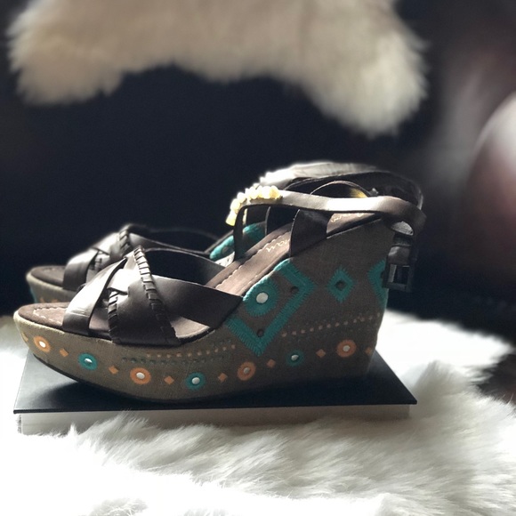 Sam Edelman boho festival Wedges - Picture 2 of 8